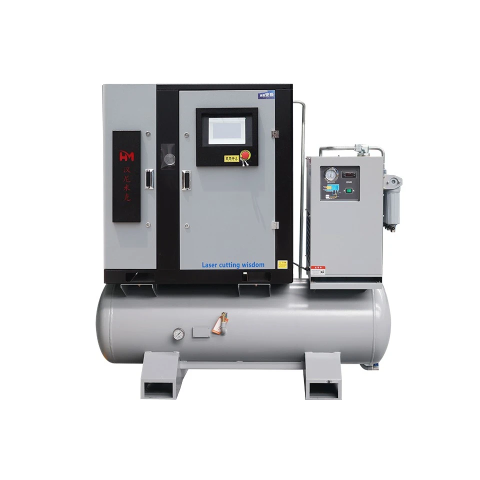 11 kW / 15 pk roterende schroefluchtcompressor met droger
